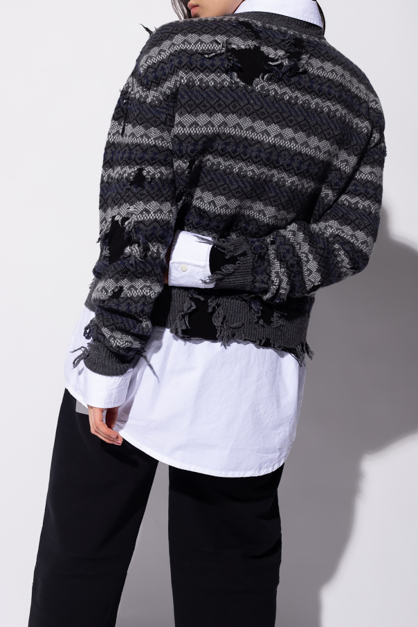 Long Sleeves Floral Lace Shirt - SchaferandweinerShops